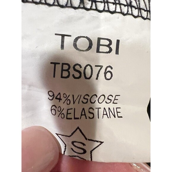 TOBI NO PROBLEM RIBBED CUTOUT MAXI DRESS - BLACK- Size Small - Picture 8 of 9